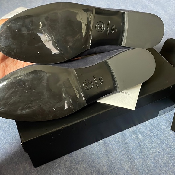Chanel Ballet Flats Dark Blue - Picture 5 of 5